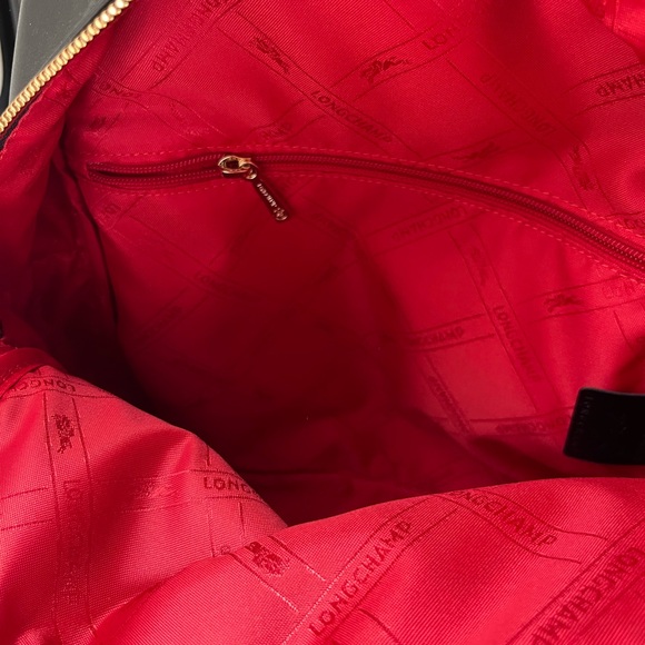 Longchamp Black Backpack with Gold Accents with dust bag - Picture 3 of 10